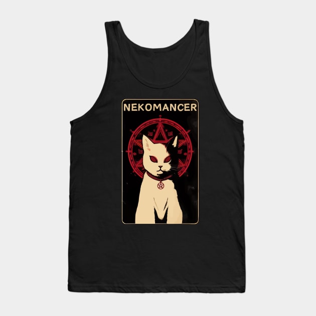 Spooky Nekomancer demon cat Tank Top by TomFrontierArt